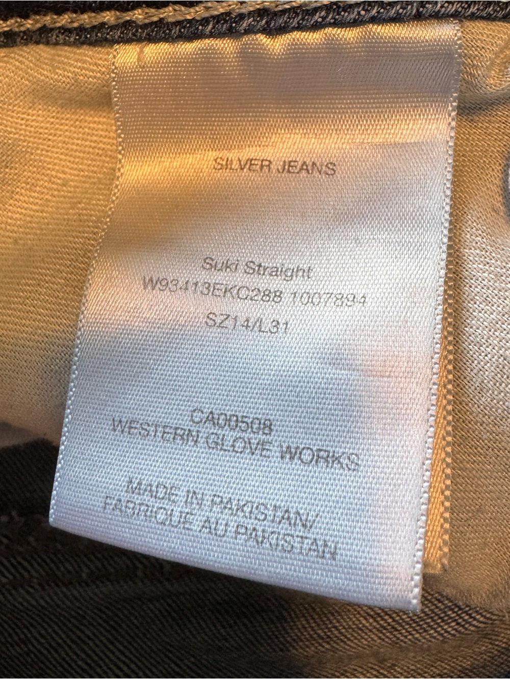 Silver Jeans Co. Suki Straight Dark Blue Stretch Denim - Picture 4 of 7
